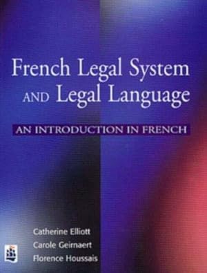 Image du vendeur pour French Legal System and Legal Language mis en vente par WeBuyBooks