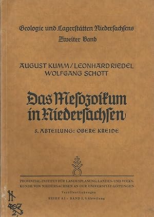 Imagen del vendedor de Das Mesozoikum in Niedersachsen / 5. Abteilung: Obere Kreide a la venta por Bcherhandel-im-Netz/Versandantiquariat