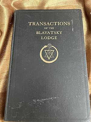 Seller image for Transactions of Blavatsky Lodge of The Theosophical Society for sale by Ocean Tango Books