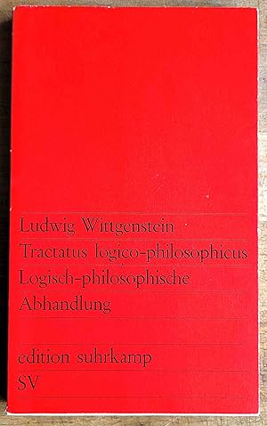 Immagine del venditore per Tractatus logico-philosophicus = Logisch-philosophische Abhandlung venduto da VersandAntiquariat Claus Sydow