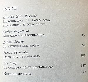 Il Sacro oggi (Di fronte all'apocalisse)