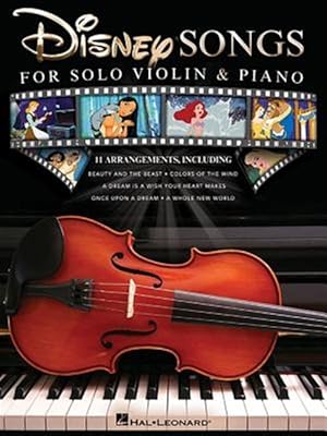 Imagen del vendedor de Disney Songs for Solo Violin & Piano a la venta por GreatBookPrices