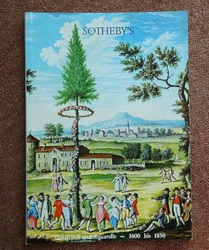 Gouachen und Aquarelle 1600-1850 Topographische Ansichten, Phantasienlandschaften, Trachten Und K...