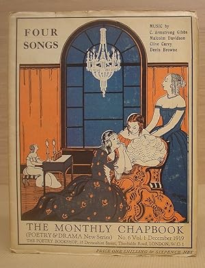 Imagen del vendedor de The Monthly Chapbook ( Poetry And Drama New Series ) N 6 : Volume 1 December 1919 : Four Songs a la venta por Eastleach Books