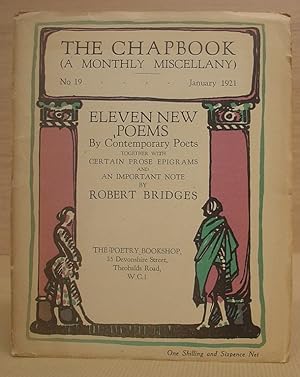 The Chapbook ( A Monthly Miscellany ) N° 19 - January 1921 : Eleven New Poems By Contemporary Poe...