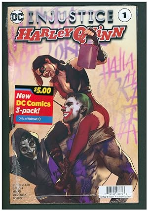 Bild des Verkufers fr Harley Quinn Injustice #1 Walmart Exclusive Variant. (DC Comics Sealed 3-Pack) zum Verkauf von Parigi Books, Vintage and Rare