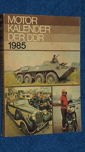 Bild des Verkufers fr Motorkalender der DDR 1985. zum Verkauf von Versandantiquariat Ingo Lutter