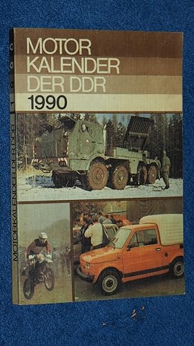Bild des Verkufers fr Motorkalender der DDR 1990. zum Verkauf von Versandantiquariat Ingo Lutter