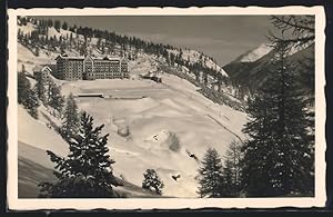 Ansichtskarte St. Moritz / Engadin, Hotel Charantella im Winter