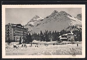 Ansichtskarte Arosa, Hotel Valsana im Winter