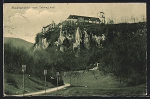 Ansichtskarte Mariastein, Ortsansicht vom Talweg aus