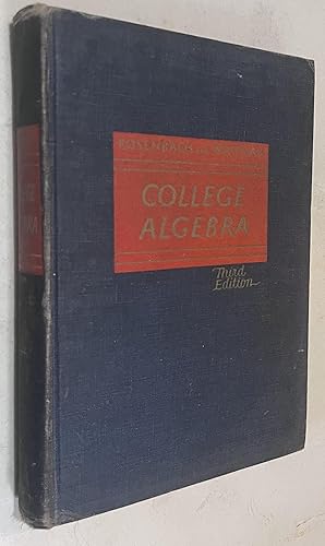 Imagen del vendedor de College Algebra 3rd edition (1949) a la venta por Once Upon A Time
