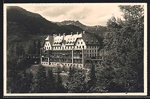 Ansichtskarte Davos-Dorf, Die Basler Heilstätte im Bergidyll