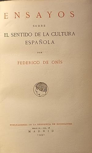 ENSAYOS SOBRE EL SENTIDO DE LA CULTURA ESPAÑOLA