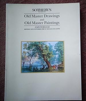 Old Master Paintings and Old Master Drawings. 14th November 1988. Sotheby's, Sotheby Mak Van Waay...