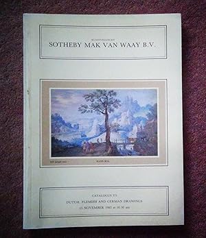 Kunstveilingen Sotheby Mak van Waay. Catalogus 372 Dutch, Flemish and German drawings. 15 Novembe...