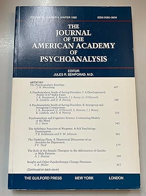 Bild des Verkufers fr The Journal of the American Academy of Psychoanalysis and Dynamic Psychiatry, Vol. 20, No. 4. zum Verkauf von Fundus-Online GbR Borkert Schwarz Zerfa