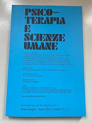 Bild des Verkufers fr Psicoterapia e Scienze Umane, Vol. 55, No. 3. zum Verkauf von Fundus-Online GbR Borkert Schwarz Zerfa