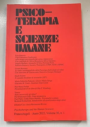 Bild des Verkufers fr Psicoterapia e Scienze Umane, Vol. 56, No. 1. zum Verkauf von Fundus-Online GbR Borkert Schwarz Zerfa