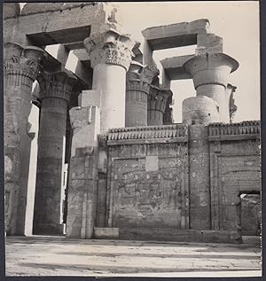 Egitto 1950, Edfu, Dettaglio del Tempio, Fotografia epoca