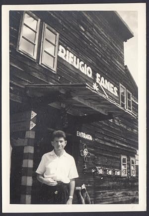 San Vigilio di Marebbe (BZ) 1950, Rifugio Fanes, Fotografia vintage