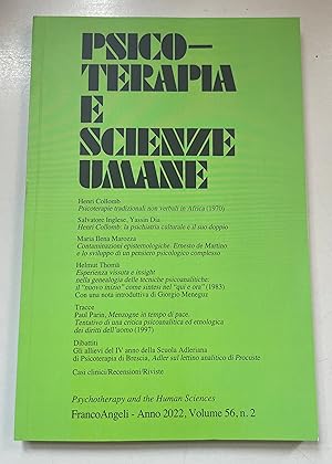 Bild des Verkufers fr Psicoterapia e Scienze Umane, Vol. 56, No. 2. zum Verkauf von Fundus-Online GbR Borkert Schwarz Zerfa