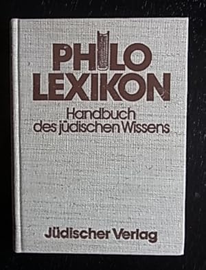 Bild des Verkufers fr Philo- Lexikon. Handbuch des jdischen Wissens. zum Verkauf von Antiquariat Seidel & Richter