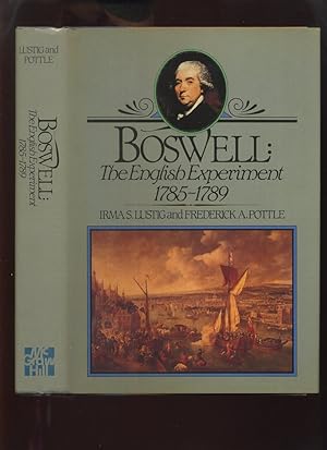 Immagine del venditore per Boswell: The English Experiment 1785-1789 venduto da Roger Lucas Booksellers
