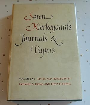 Immagine del venditore per Sren Kierkegaard's Journals & Papers: Volume I, A-E venduto da Approximations