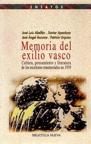 Imagen del vendedor de Memoria del exilio vasco . a la venta por Librera Astarloa