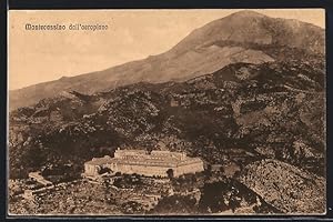 Cartolina Montecassino, Panorama dall`aeroplano