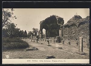 Cartolina Tivoli, Villa Adriana, Piazza d`oro III.