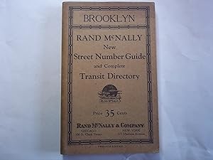 Rand McNally New Street Number Guide and Complete Directory of Brooklyn with new complete map.