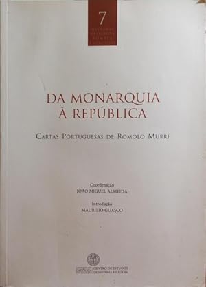 Bild des Verkufers fr DA MONARQUIA  REPBLICA. zum Verkauf von Livraria Castro e Silva