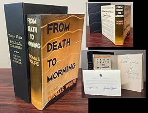 FROM DEATH TO MORNING. Inscribed by Wolfe to Paulette Goddard