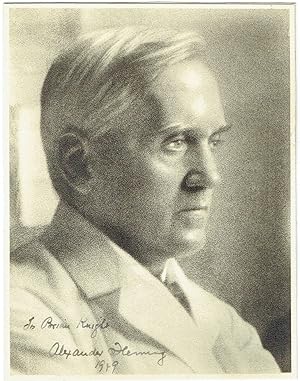 Photograph Signed and Inscribed, "To Brian Knight / Alexander Fleming / 1949,".