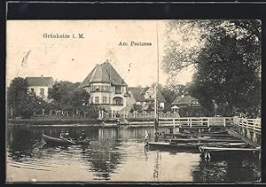 Ansichtskarte Grünheide i. M., Partie am Peetzsee