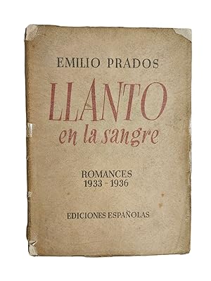 Imagen del vendedor de Llanto en la Sangre (Romances 1933-1936) a la venta por Apartirdecero