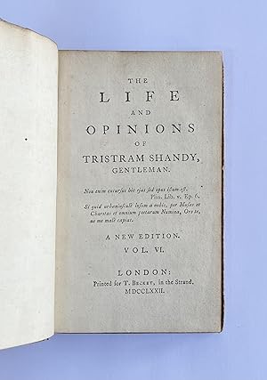 The Life and Opinions of Tristram Shandy, Gentleman. Vol. 6
