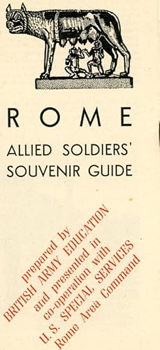 Seller image for ROME: Allied Soldiers Souvenir Guide for sale by My Dead Aunt's Books