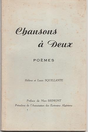 Seller image for Chansons  deux. Pomes for sale by Librairie Franoise Causse