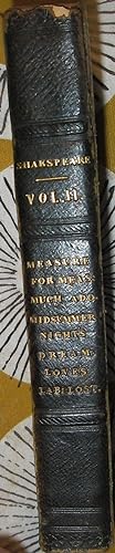 Seller image for The Family Shakespeare in Ten Volumes, Vol.II ONLY - Measure for Measure ; Much Ado About Nothing ; Midsummer-Night's Dream ; Love's Labour Lost ( The Fourth Edition ) for sale by eclecticbooks
