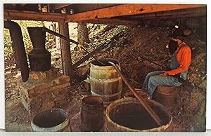 Immagine del venditore per Old Moonshine Still restored to its original authenticity at Natural Bridge of Arkansas 4 miles North of Clinton on U. S. Highway 65. - Postcard venduto da Argyl Houser, Bookseller