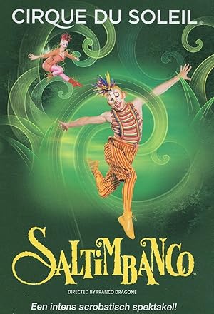 Saltimbango Cirque De Soleil Rotterdam Holland Circus Theatre Postcard