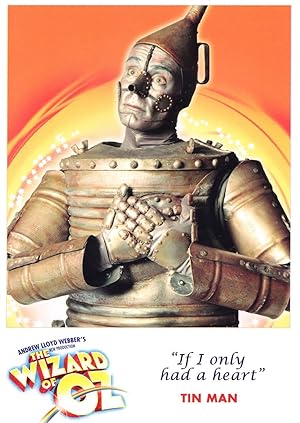 The Tin Man Wizard Of Oz Musical London Palladium RARE Postcard
