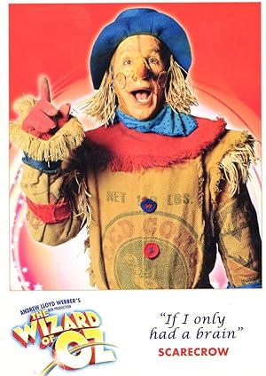 The Scarecrow Wizard Of Oz Musical London Palladium RARE Postcard