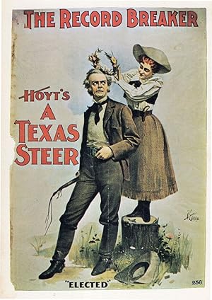 Imagen del vendedor de Charles H Hoyt A Texas Steer American Theatre Poster Postcard a la venta por Postcard Finder
