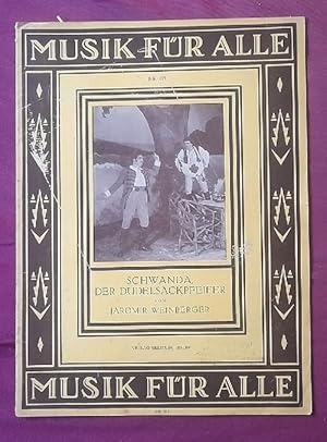Bild des Verkufers fr Schwanda, der Dudelsackpfeifer (5 Lieder aus der bhmischen Nationaloper v. Erich Urban 1929) zum Verkauf von ANTIQUARIAT H. EPPLER