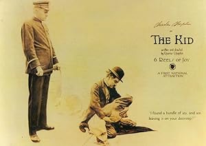 Charlie Chaplin The Kid Original Film Poster 6 Reels Of Joy Postcard