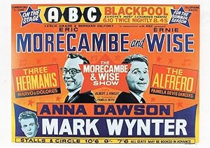 Immagine del venditore per Morecambe & Wise Live At ABC Blackpool Poster Postcard venduto da Postcard Finder